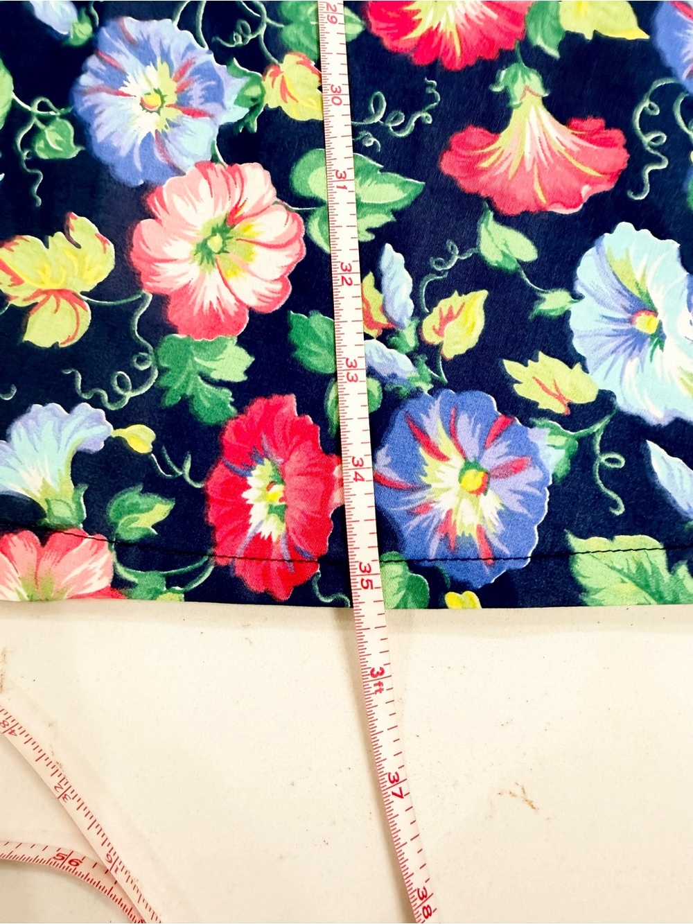 Vintage 80s Andrew McMullen Floral Wrap Maxi Skirt Made in USA Cottage Retro - Picture 4 of 7